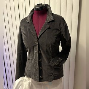 Fashion Bug, Dark Gray Corduroy Bandolino jacket.